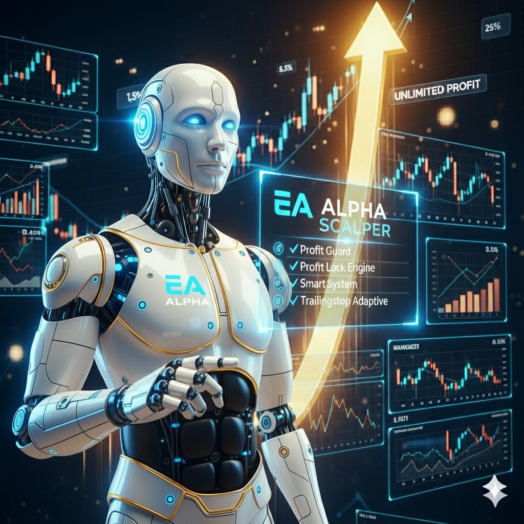 EA ALPHA SCALPER - Robot Trading  Auto TP SL Trailing Stop - Scalping Trading - Robot Forex MT4 MT5