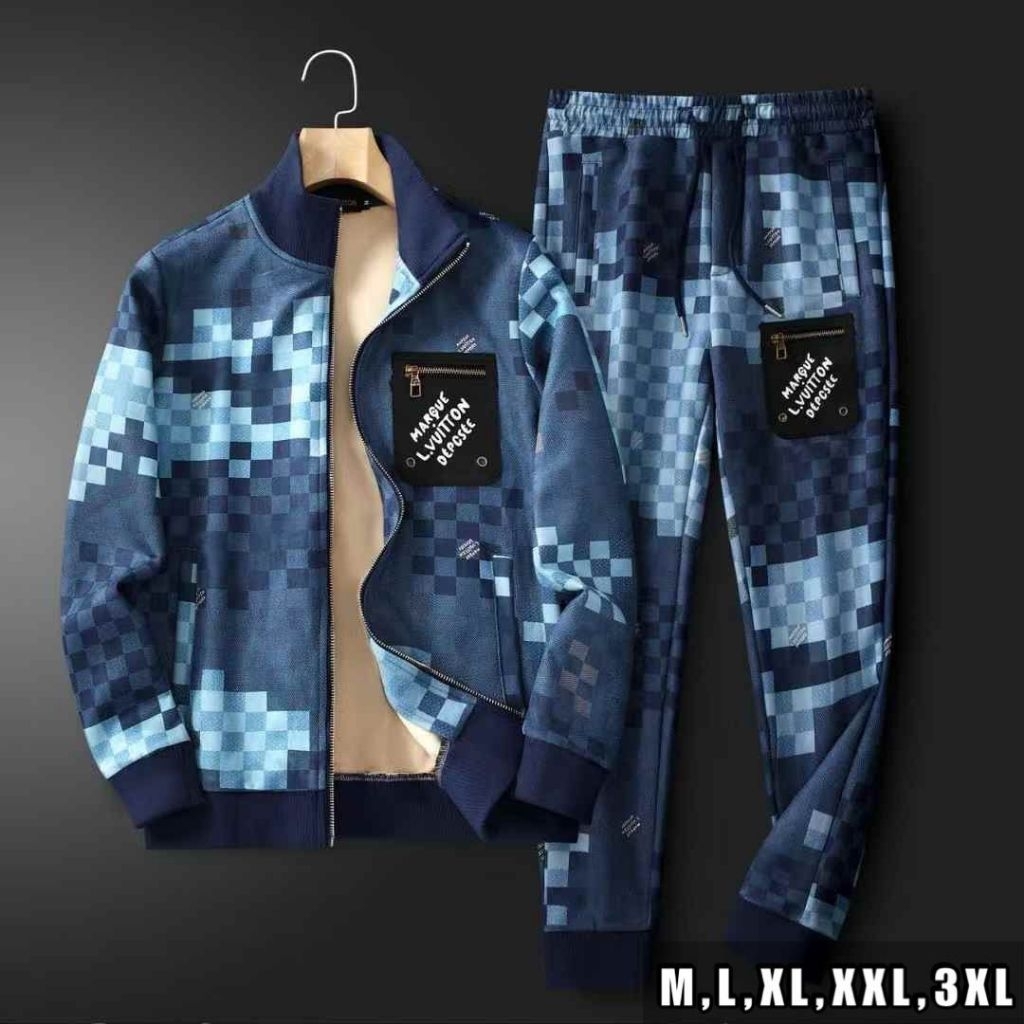 SET TRAINER SETELAN JAKET CELANA PRIA L'9001 MIRROR