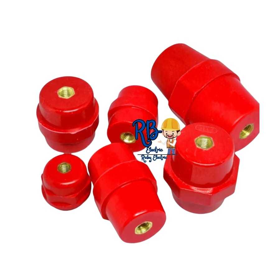 INSULATOR DRUM BUSBAR SM 25-M6 ISOLATOR BUSBAR SUPPORT SM RED