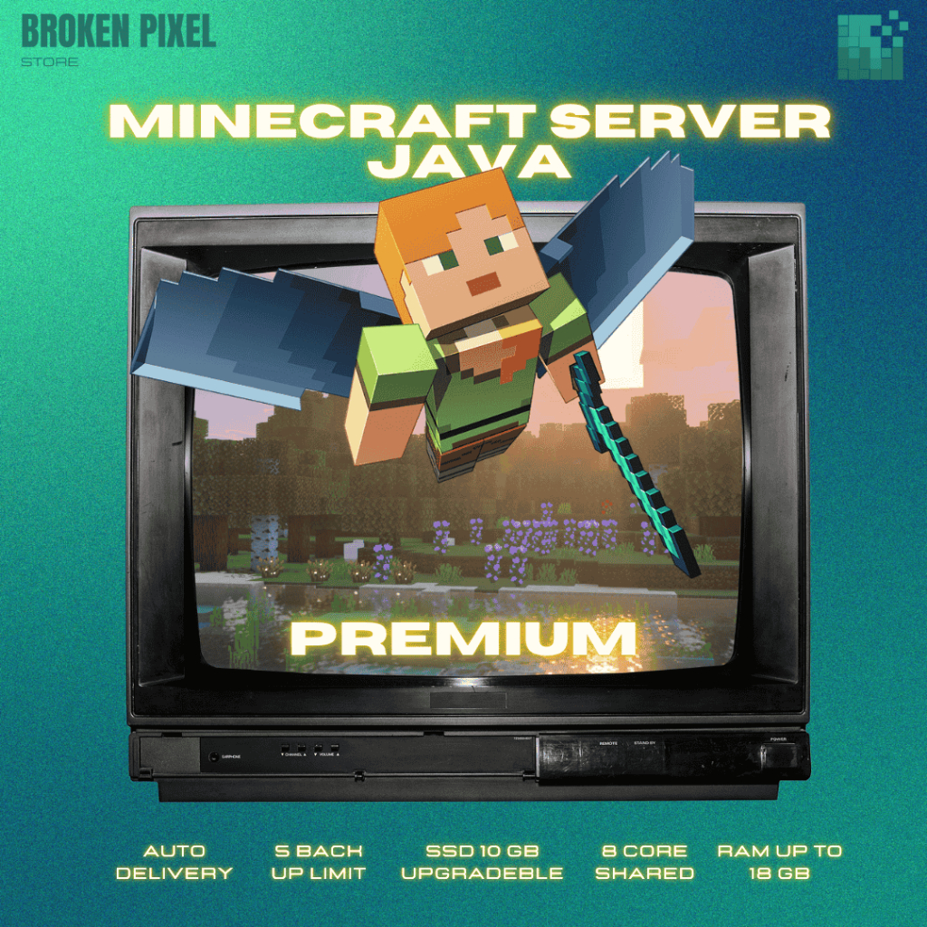 MINECRAFT SERVER JAVA PREMIUM - Online 24 Jam Unlimited Member Bisa Plugin/Mod/Addon/Texture Region 