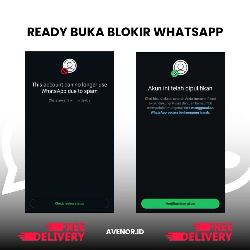 Buka blokir WhatsApp dengan cara resmi