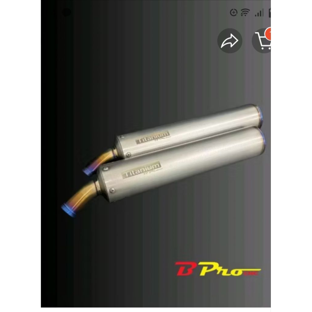 Bpro Slincer Knalpot Kawasaki Ninja R RR SS 150 Bpro Racing  Full Titanium Original Bpro