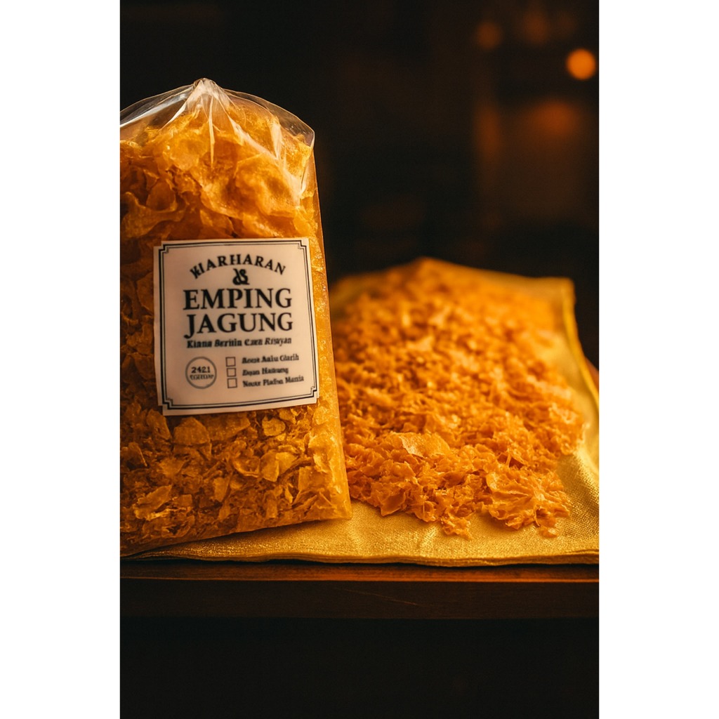 Emping Jagung Asin Gurih 250gr Marhaban Asli Malang