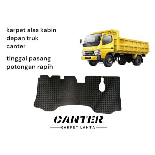 KARPET DEPAN TRUK CENTER ALAS KAKI KABIN TRUK BOX CANTER DEPAN SAJA