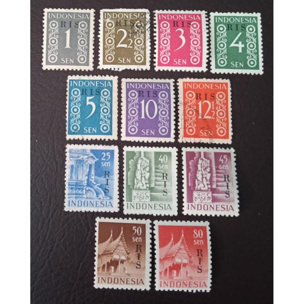 Prangko Lawas C.T. RIS 12 keping Tahun 1950