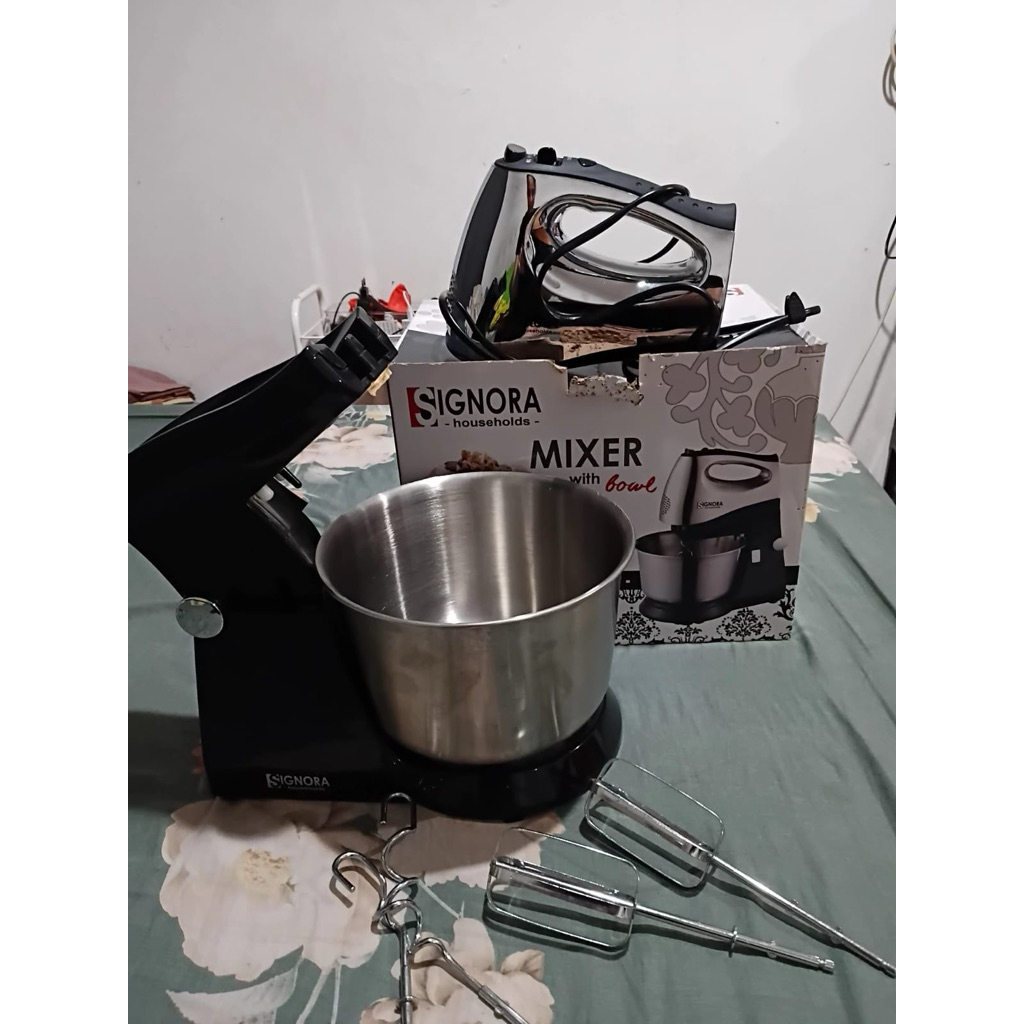 signora mixer with bowl preloved normal likenew