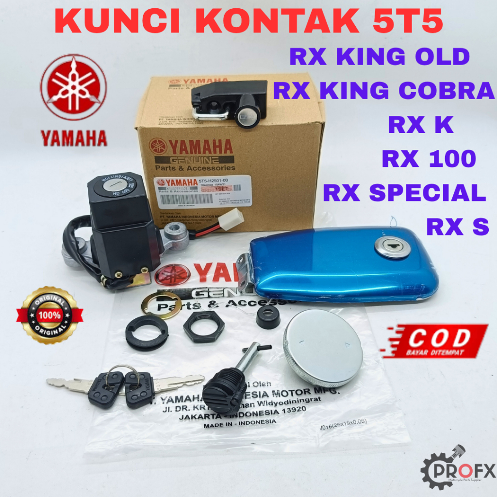 KUNCI KONTAK 5T5 YAMAHA RX KING OLD COBRA RX SPESIAL 100 S K ORIGINAL ASLI YGP KONCI KEYSET GEMBOK