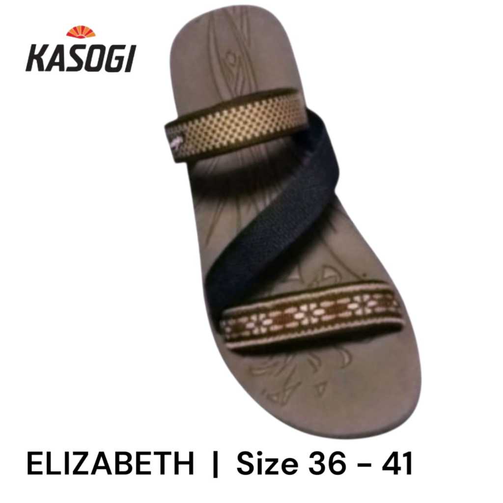 Sandal  elizabeth Wanita Kasogi Selop bunga Elizabeth