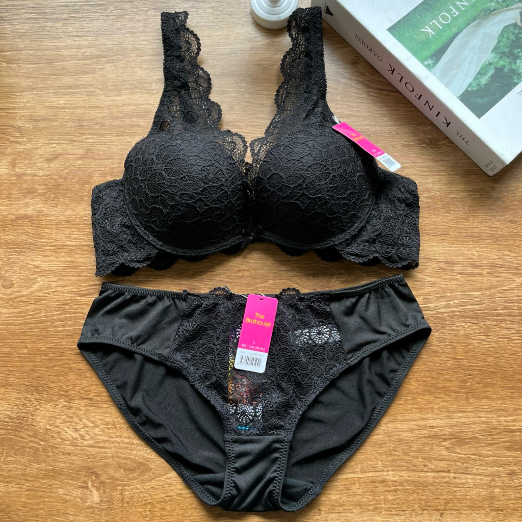 THE BRAHOUSE SET BRA DAN CELANA DALAM SIZE 32B B70 34B B75 36B B80 38B B85 BRA BERKAWAT PUSH UP BRA 