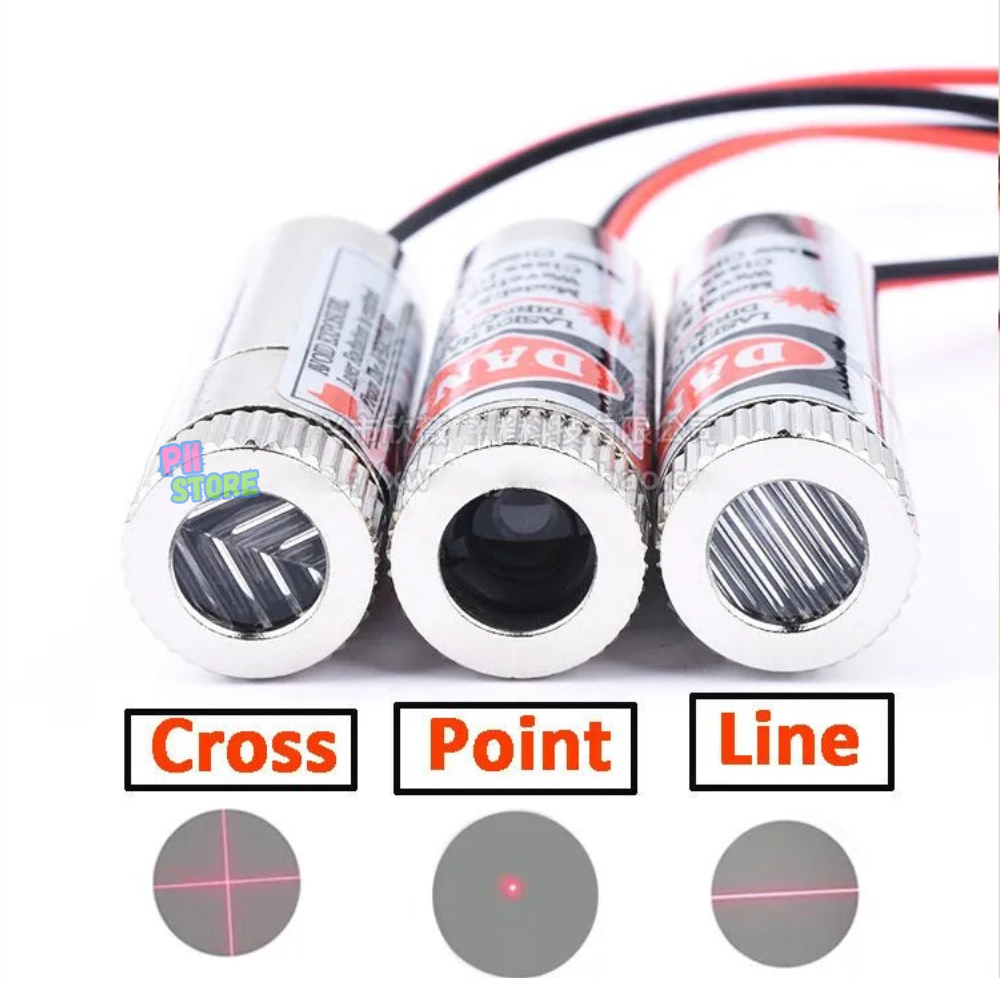 Laser Module Red 5mW 650nm DC 3-5V Cross Line Point
