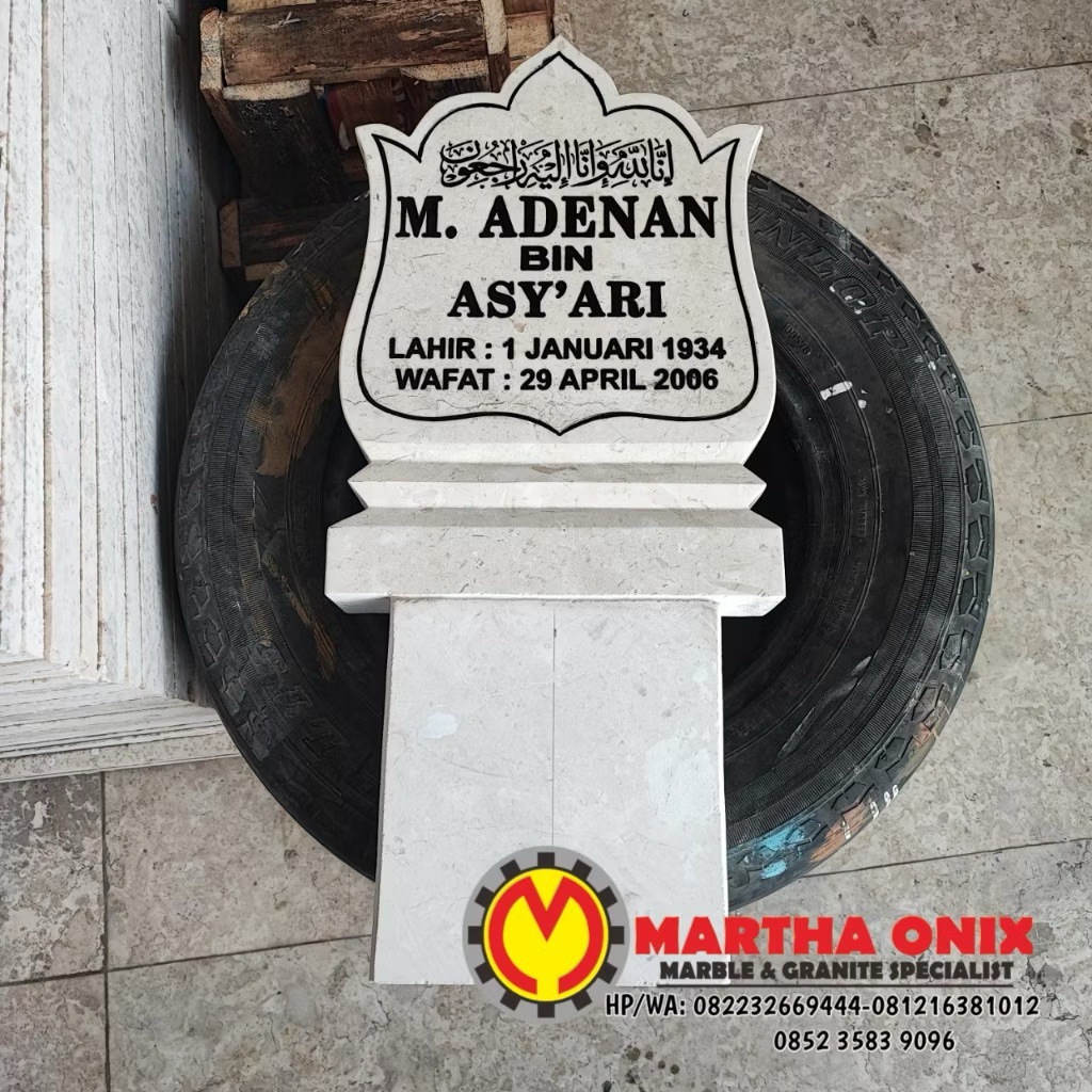 Nisan Makam Patok Batu Nisan Tancap Marmer Maesan Patok Makam Marmer