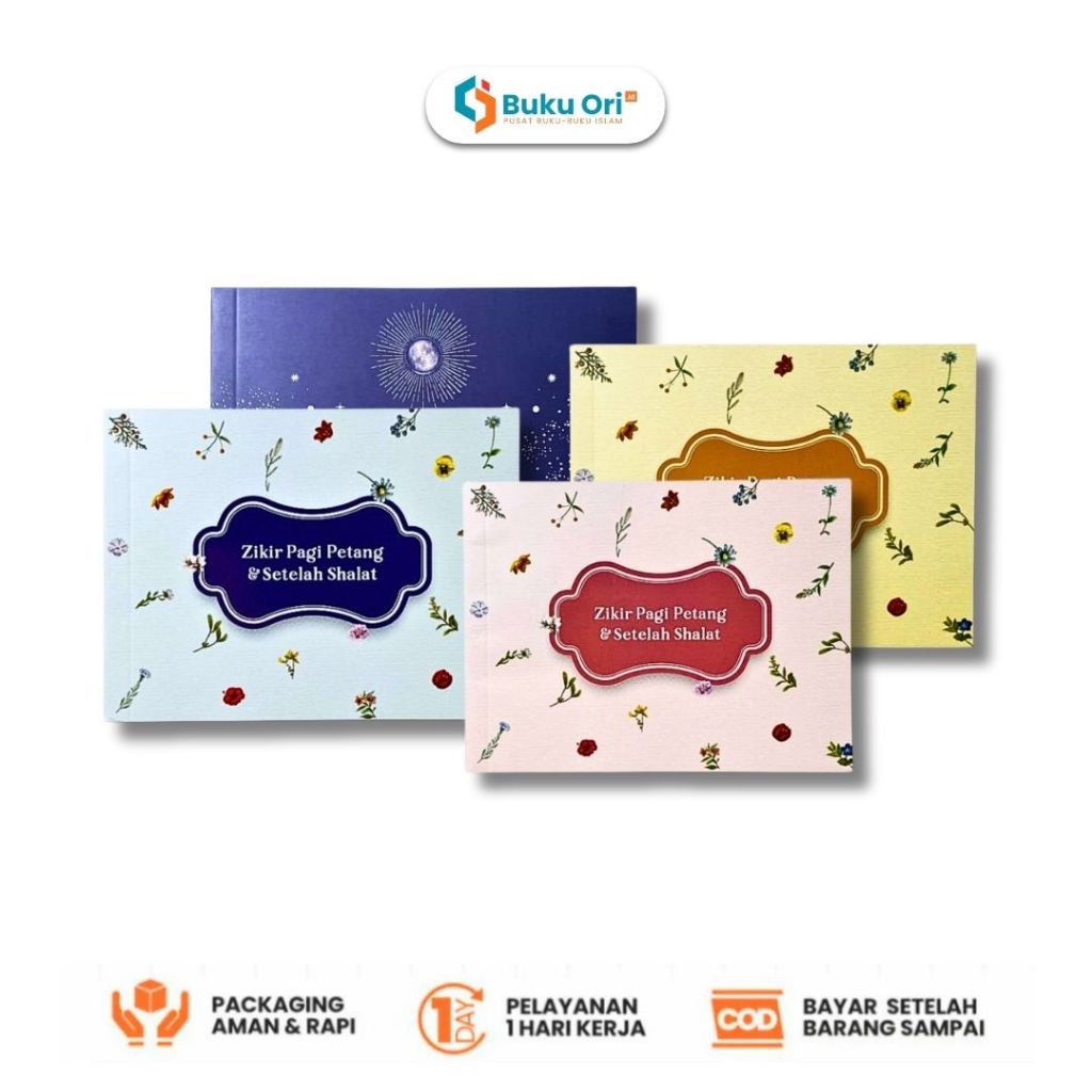 Buku Dzikir Pagi Petang & Dzikir Setelah Sholat  Dilengkapi Audio Dzikir