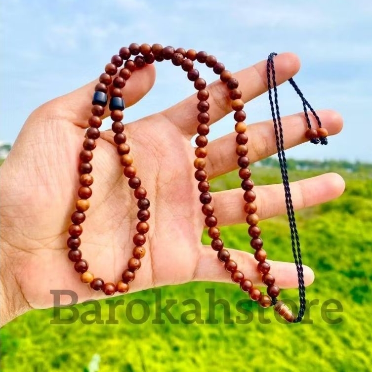 Kalung tasbih merica 99 coklat kaukah kokka asli