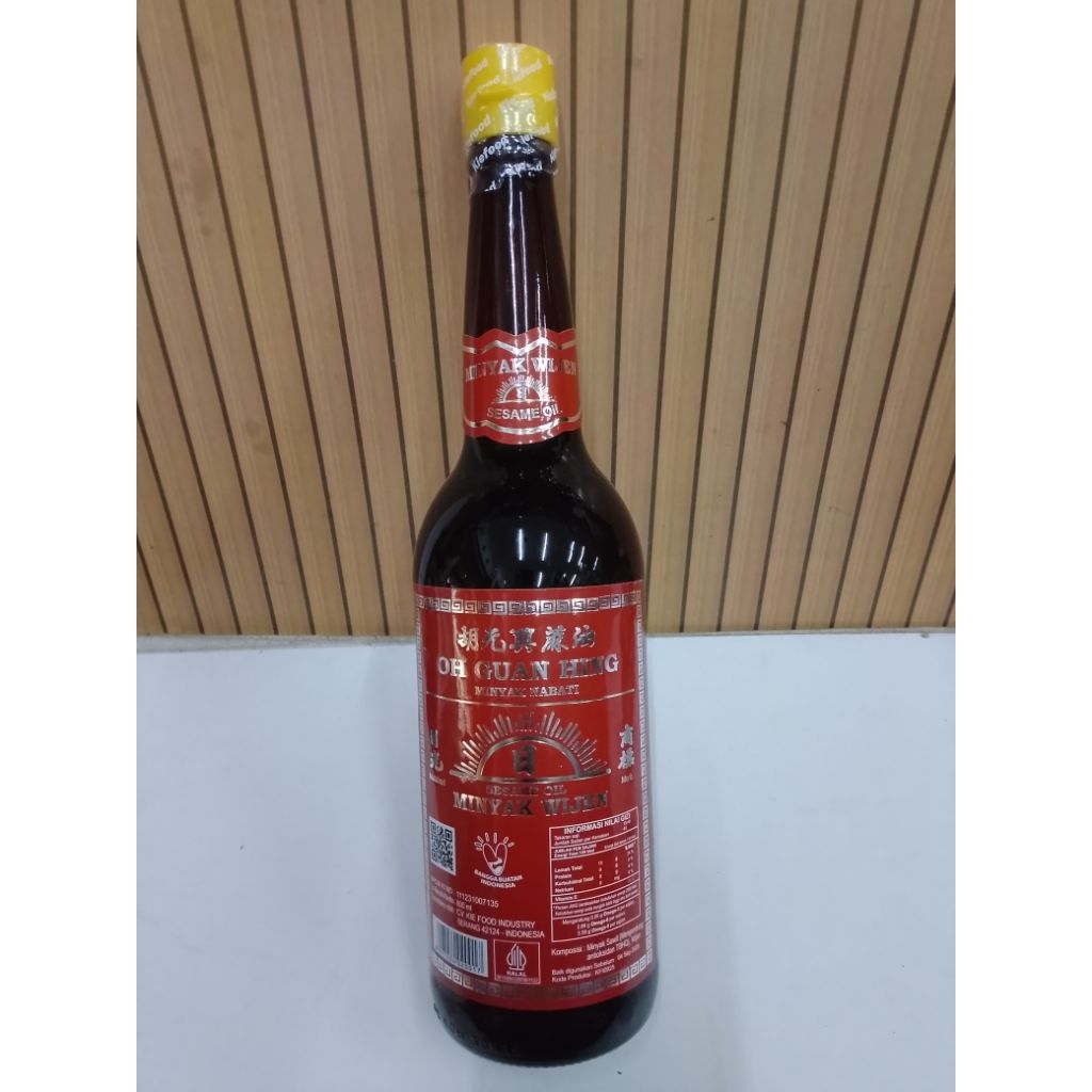 MINYAK WIJEN OH GUAN HING 600ML / SESAME OIL OH GUAN HING / MINYAK WIJEN HALAL