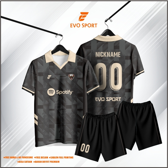 Jersey futsal baju futsal gratis nama nomor punggung