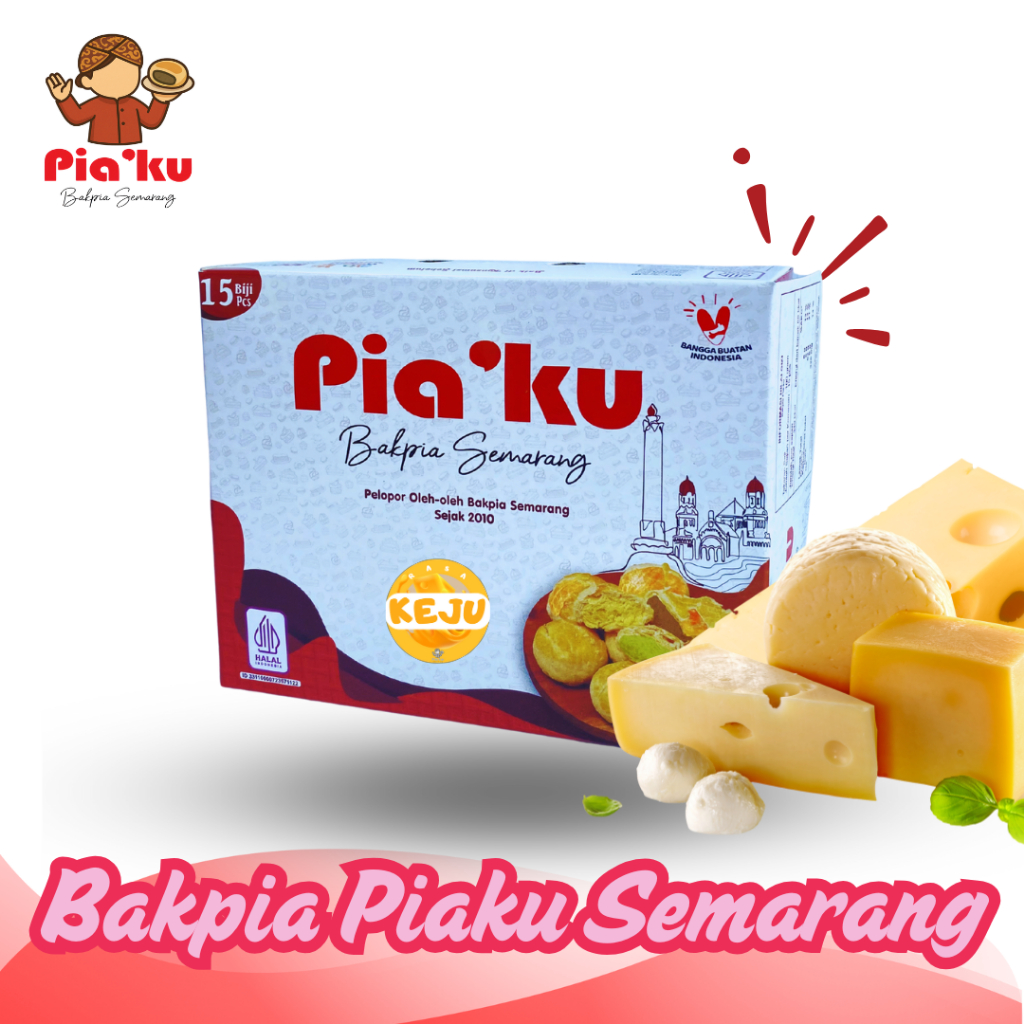 Bakpia Piaku Semarang - Rasa Keju Isi 15 Biji