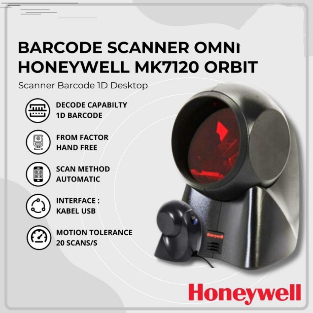 SCANNER BARCODE KASIR, HONEYWELL MK 7120