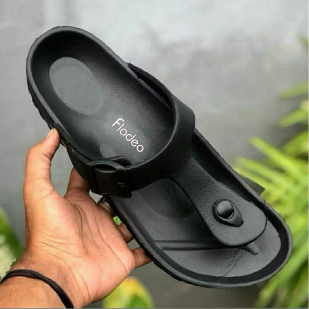 Sandal fladeo pria wanita Sendal jepit full karet