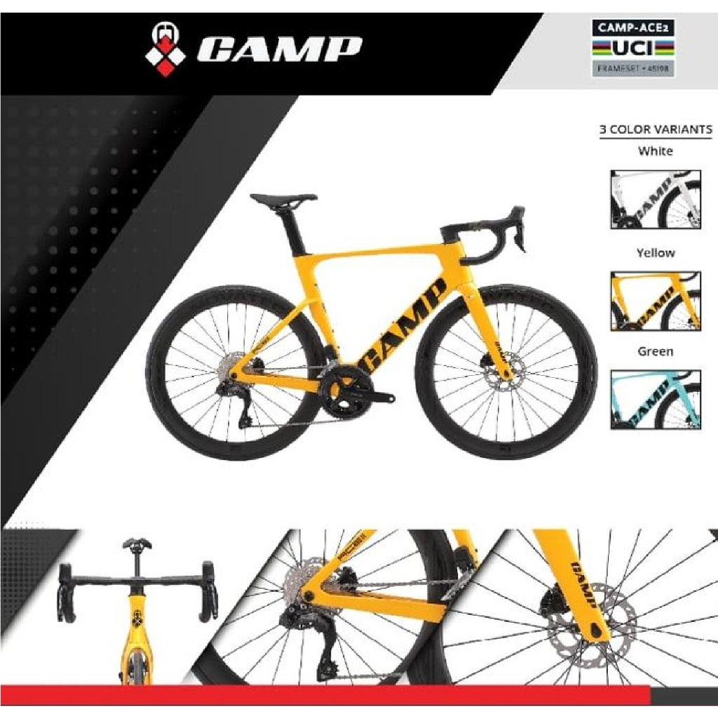 Sepeda Balap Roadbike CAMP ACE II Shimano 105 DI2 Full Carbon