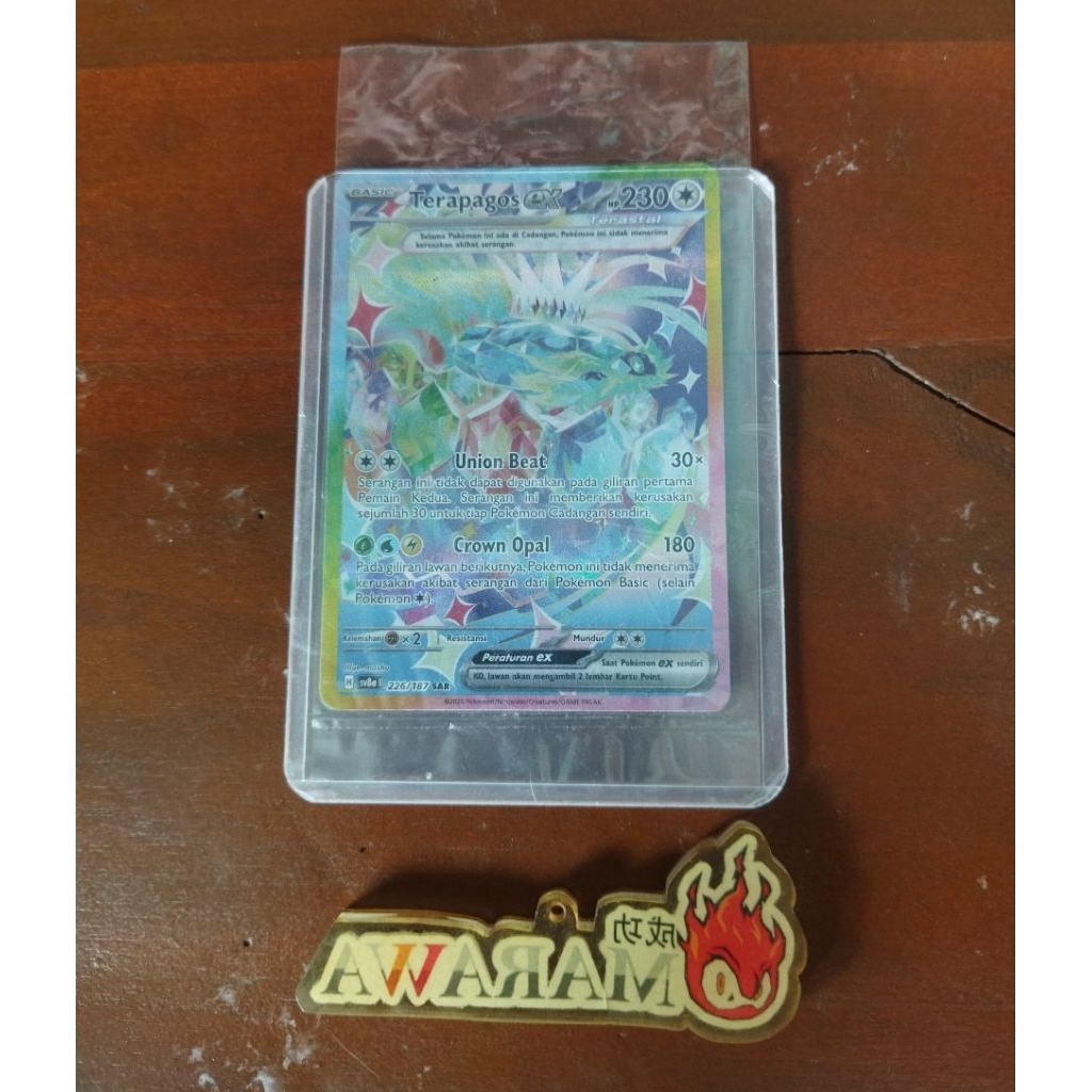 kartu pokemon tcg terapagos ex sar