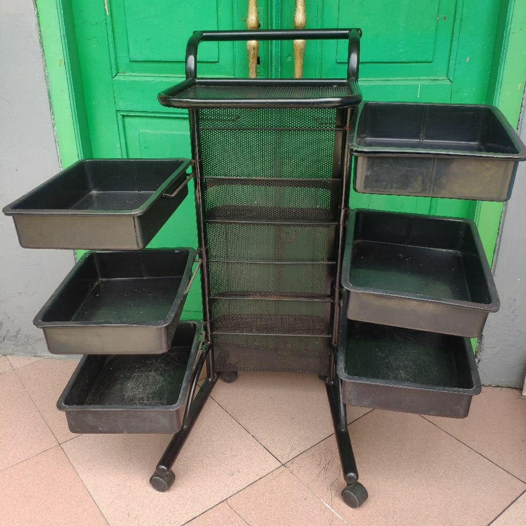 rak salon susun/barbershop