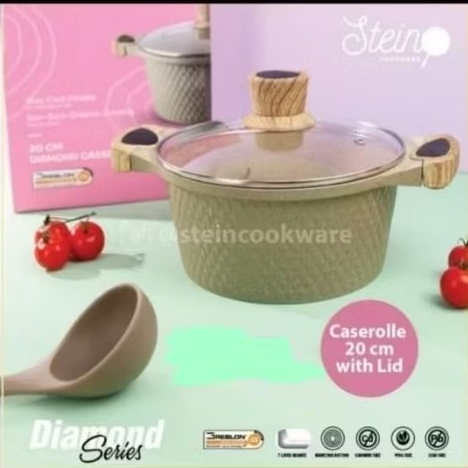 STEIN DIAMOND CASEROLLE 20CM/ DIAMOND CASSEROLE GRANITE