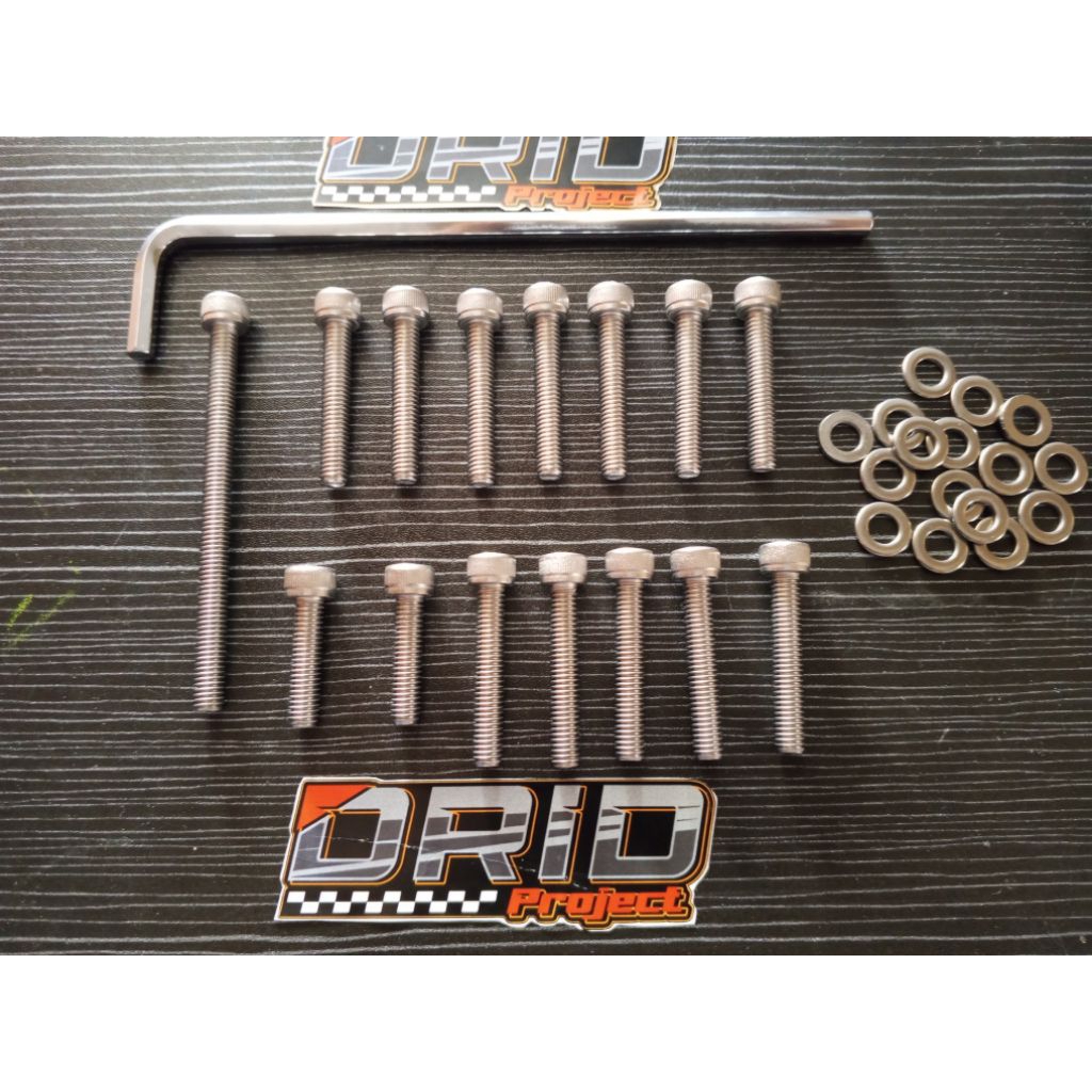 Baut Block cvt / Block mesin set beat karbu beat fi beat esf beat pop beat streer Vario 110 / Baut S