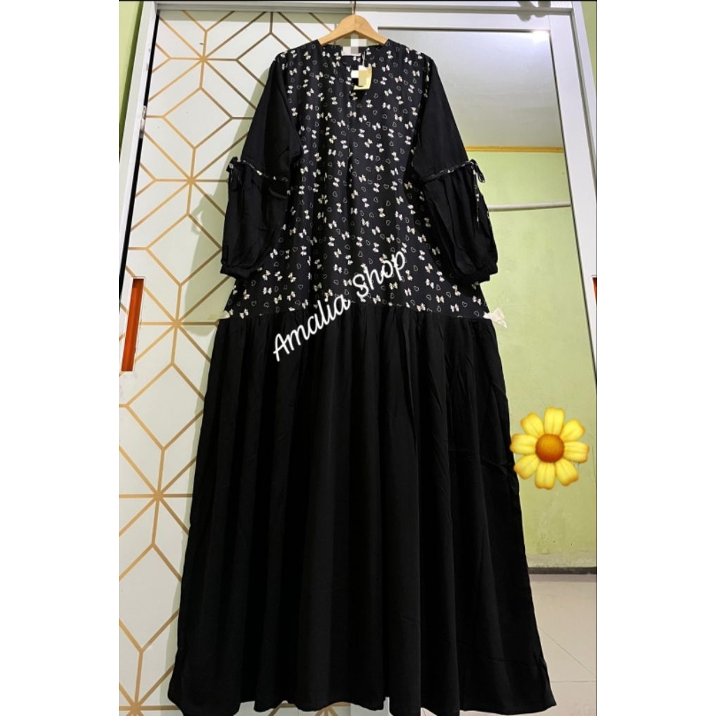 gamis kekinian, ccok buat santai