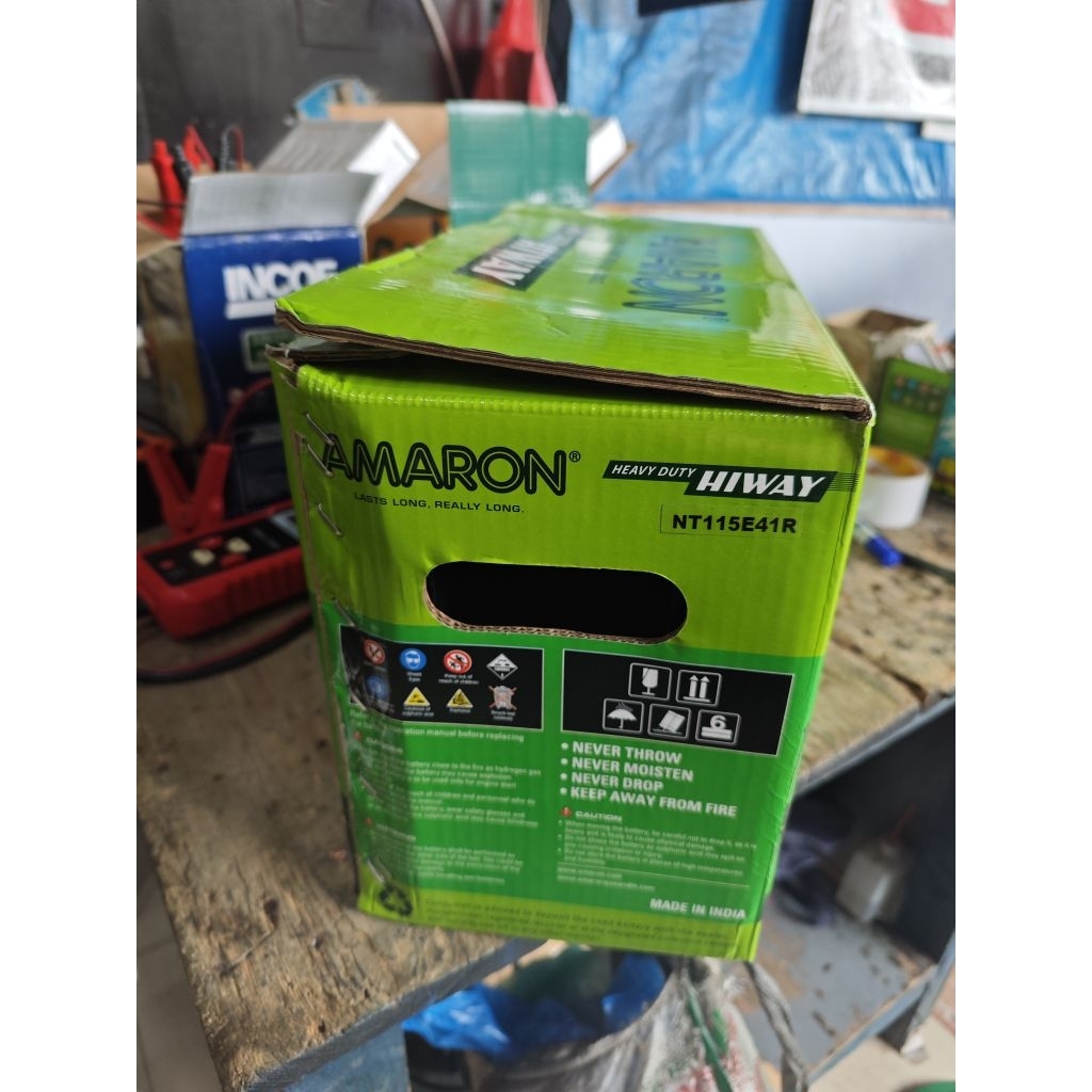 AKI BATERAI KERING AMARON HIWAY N100/95E41/12V 100AH MOBIL TAFT ROCKY GENSET ALAT BERAT