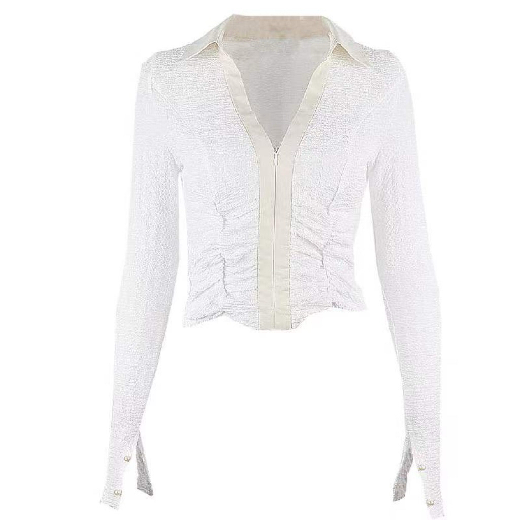 New atasan blouse kemeja kaos elegan putih seksi vintage