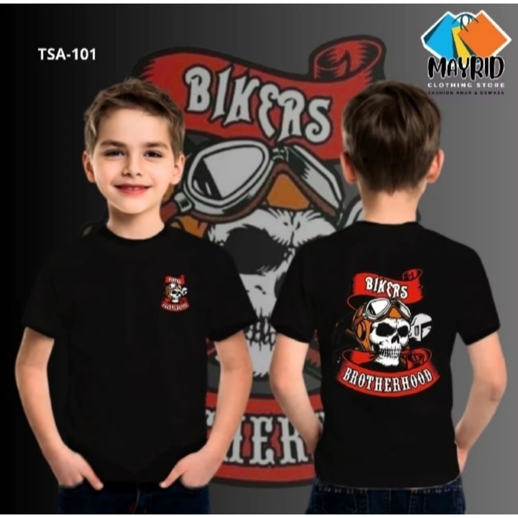 Kaos Baju anak anak Bikers Brotherhood/Kaos kids anak club moge Casual