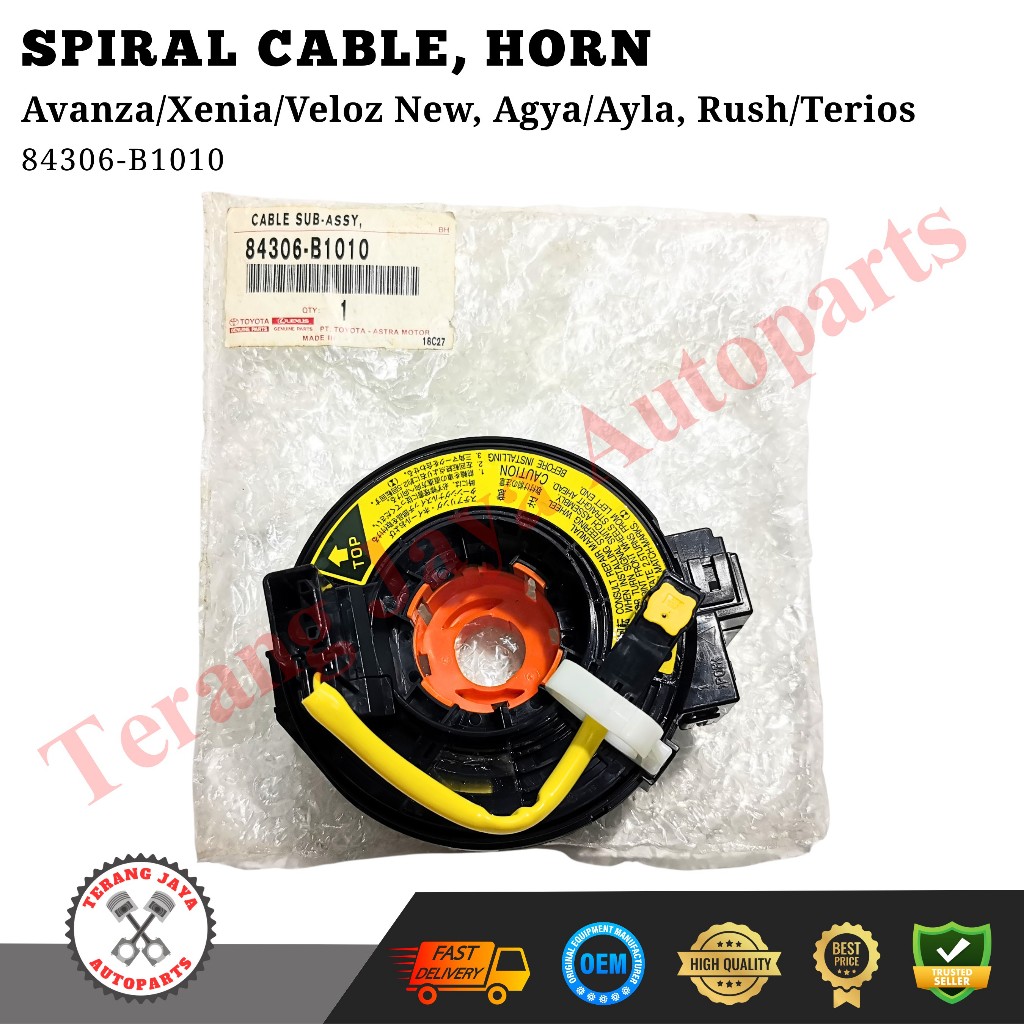 Horn Spiral Cable/Pita Klakson Avanza/Xenia/Veloz New, Agya/Ayla, Rush/Terios 84306-B1010 ASLI