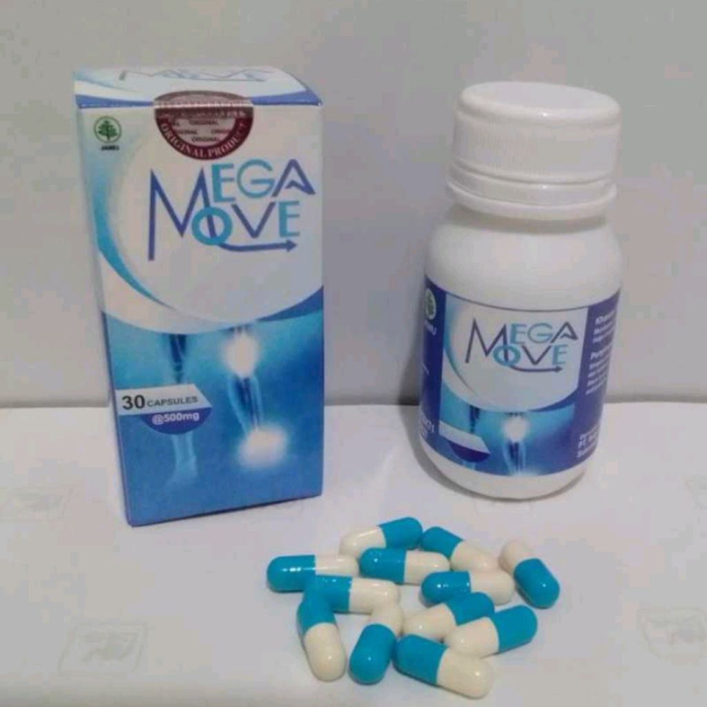megamove 30 kapsul Obat Nyeri Sendi Pengapuran Tulang Megamove Asli Original Resmi BPOM