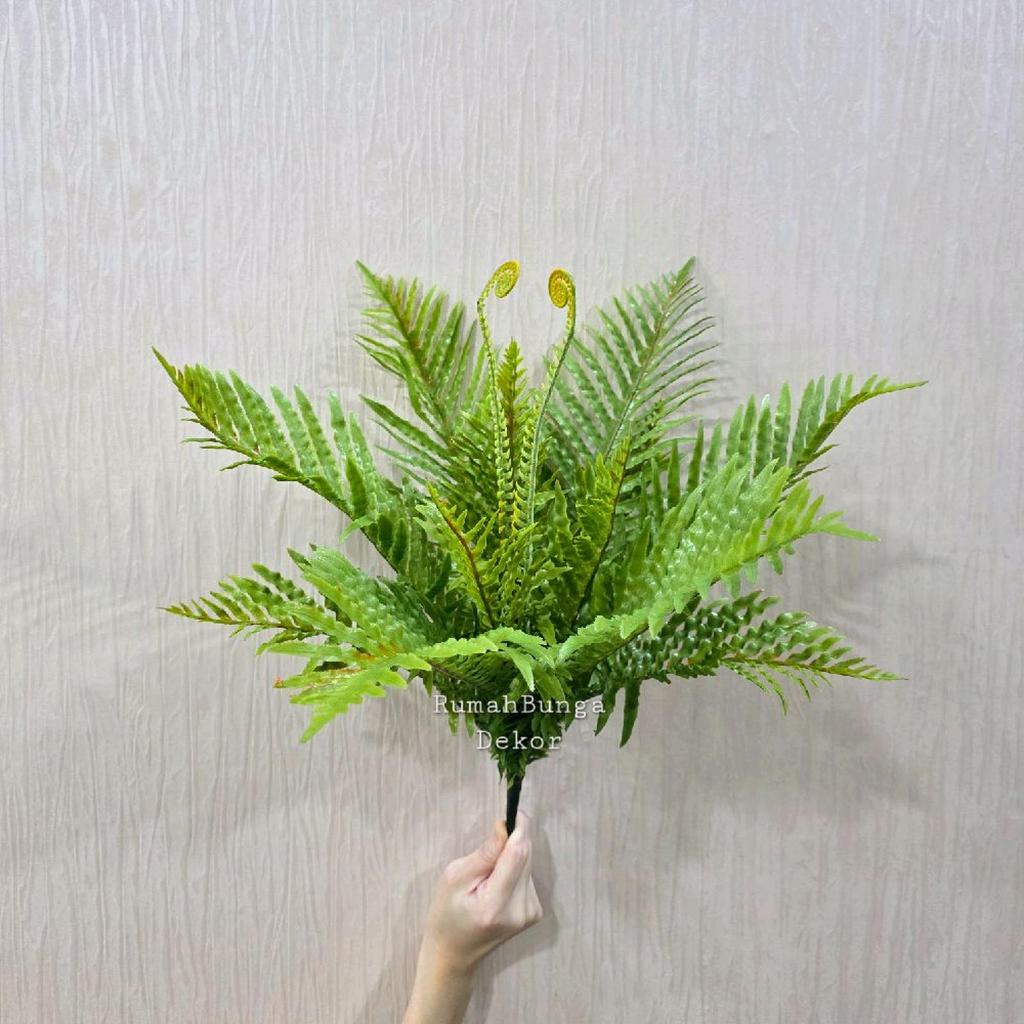 Daun Pakis Premium Artificial / Daun Fiddlehead Fern Artificial