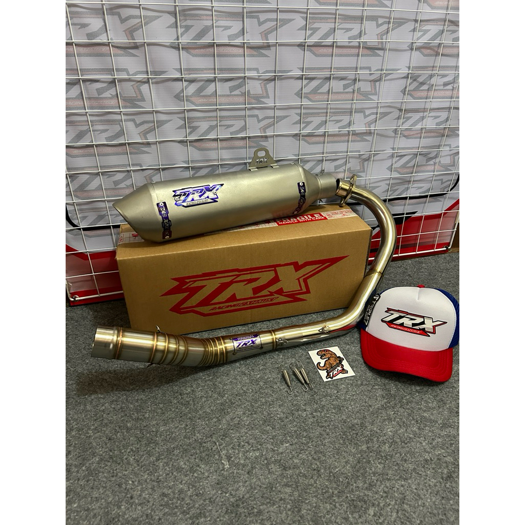 KNALPOT ORIGINAL TRX COPY KTM FULL SET STAINLES CB GL MP TIGER