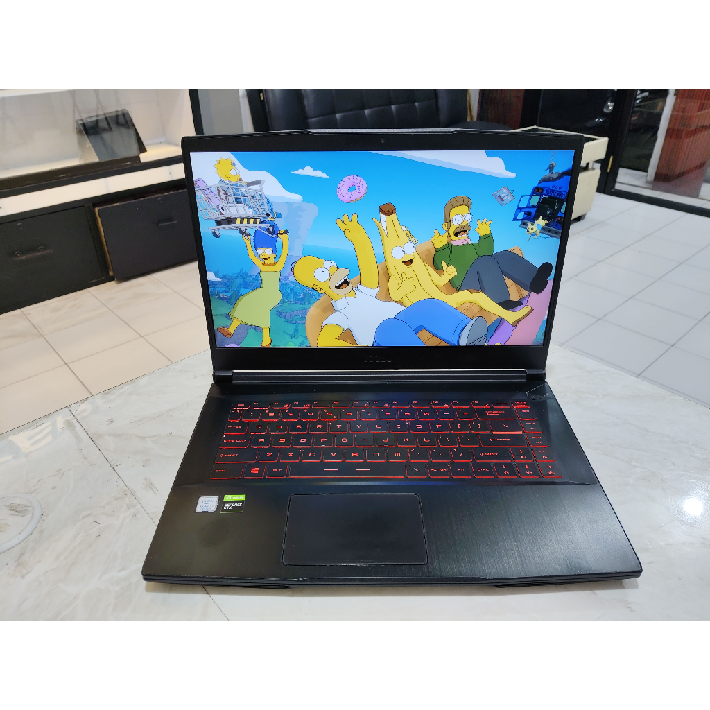 Laptop Gaming MSI THIN GF63 Intel Core i7 Dual Storage NVIDIA GTX 1650 Keyboard Backlight