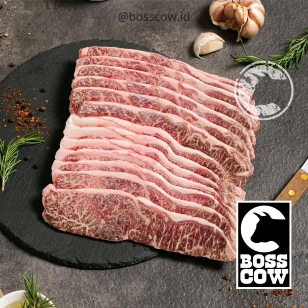 Japanese Wagyu Shoulder Clod A5 Yakiniku cut 0,5 cm premium import daging sapi import