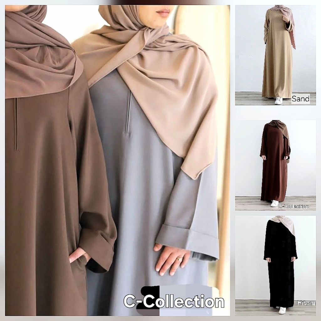 ANJANI ABAYA DAILY BASIC/ABAYA TURKI POLOS PREMIUM/GAMIS POLOS REMAJA