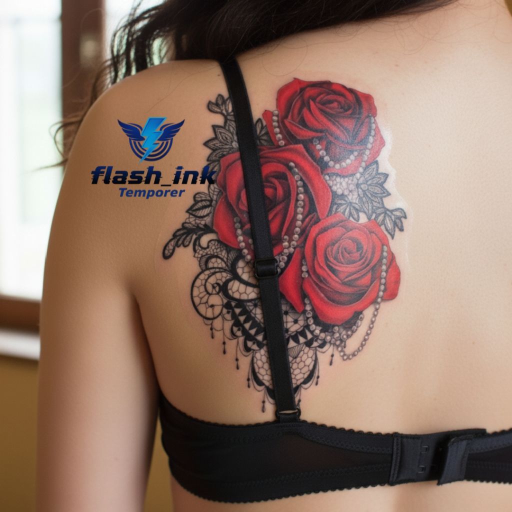tatto temporary bunga tatto tahan air