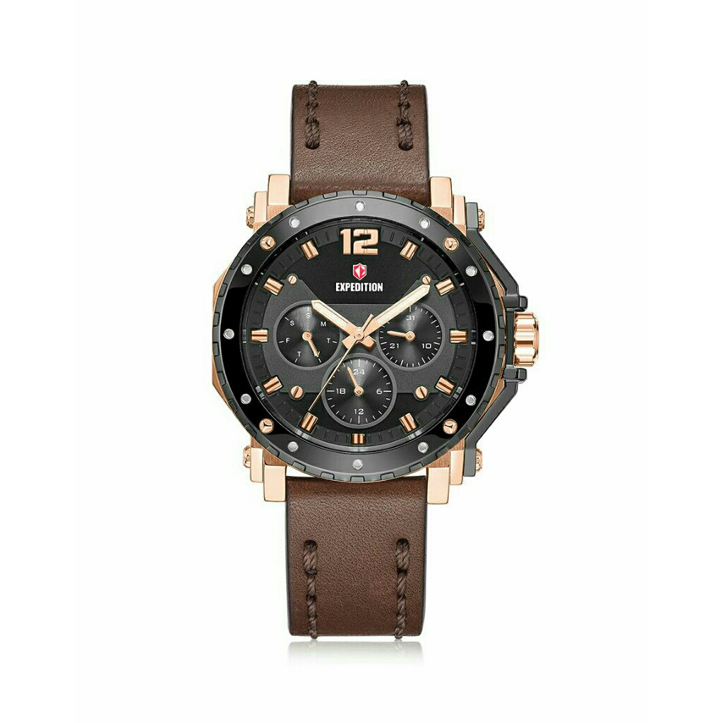 Jam Tangan Expedition Wanita Exp 6402 E6402 E6402B Sport Chronograph