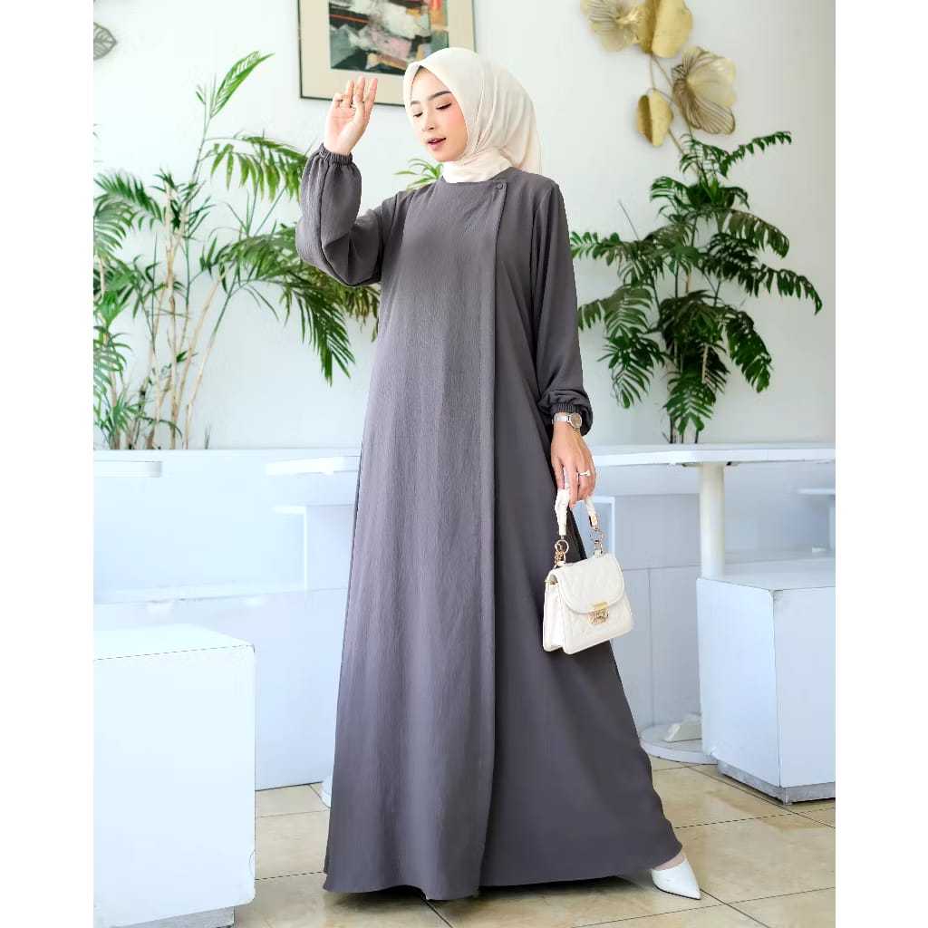 Maryam Dress Gamis Simpel Elegan Polos  // Gamis Jumbo Simpel Polos // Gamis maryam premium terbaru 