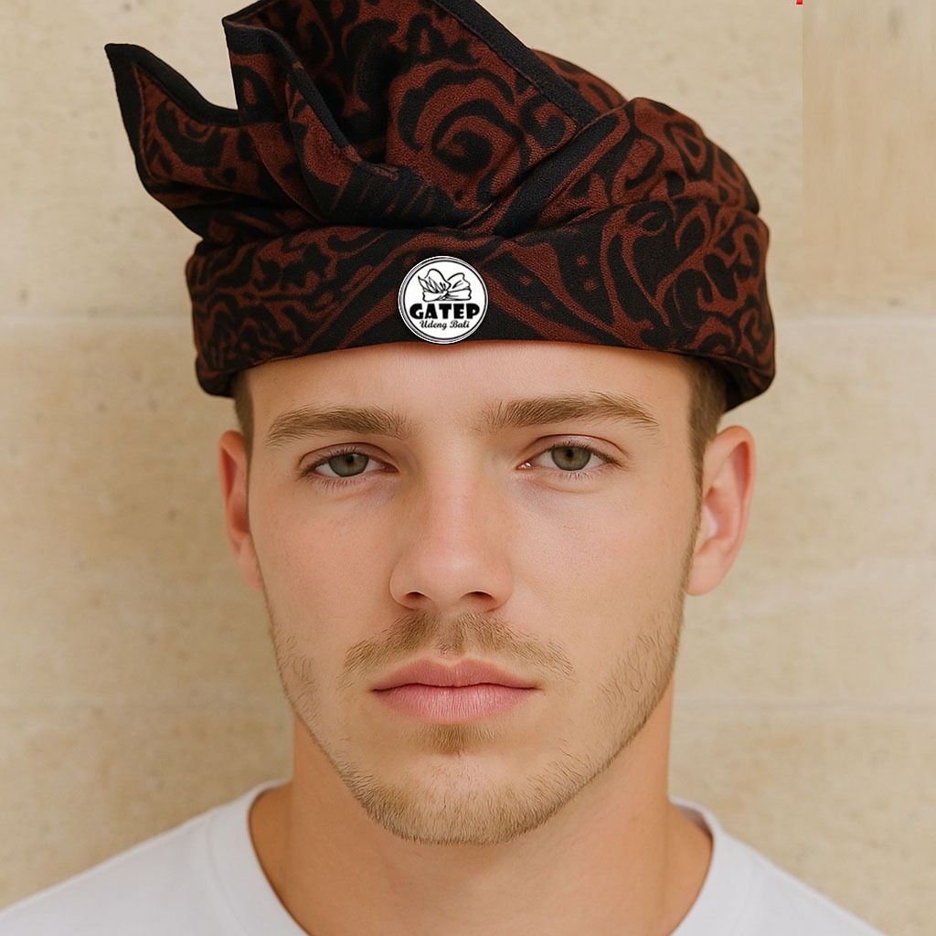 Udeng Batik Bali Setengah Jadi Samblung - Ikat Kepala Bali - Topi Bali - Blangkon Bali