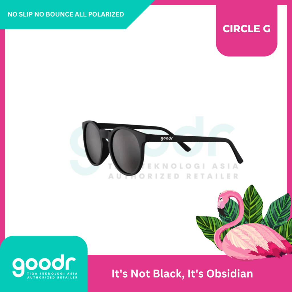 Goodr Kacamata Olahraga CG - It's Not Black, It's Obsidian