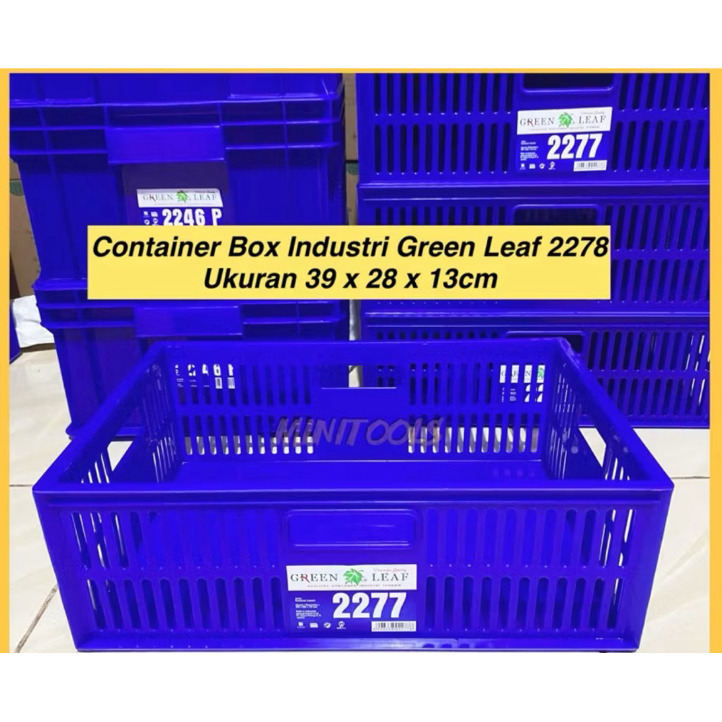 KERANJANG CONTAINER BOX GREEN LEAF