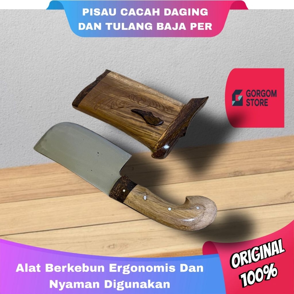 GORGOM bedog hamalan betekok multifungsi bajar per cacah tulang cincang daging