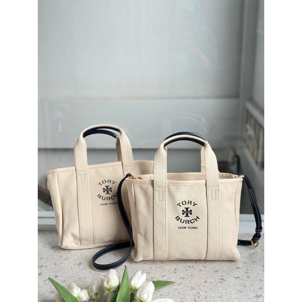 TB CANVAS SMALL TOTE