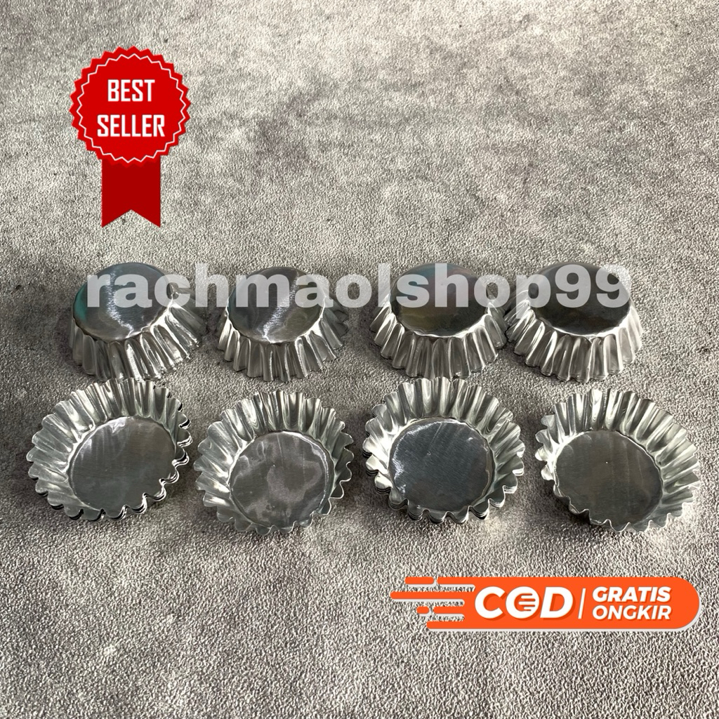 20 Pcs CETAKAN KUE PIE MINI SUSU BUAH MINI MURAH/ CETAKAN PAI BUAH SUSU MURAH/ LOYANG CETAKAN KUE PI