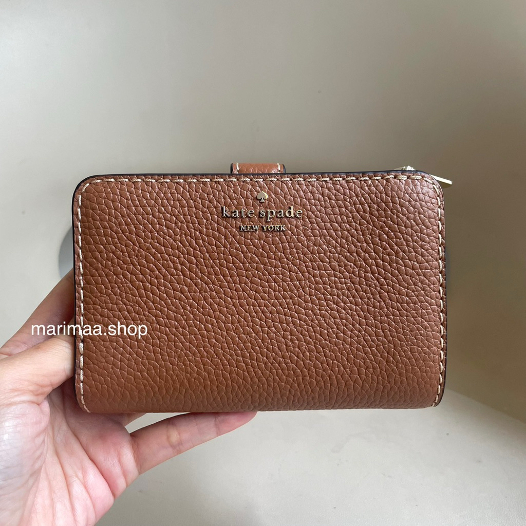 Dompet KS medium bifold brown wallet