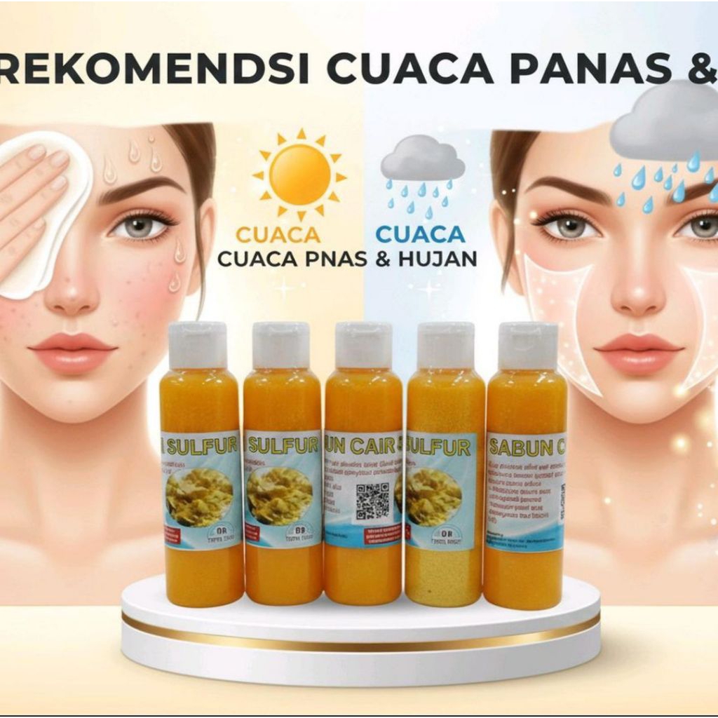 Paket isi 2 Sabun belerang cair sabun sulfur cair UK 100ml