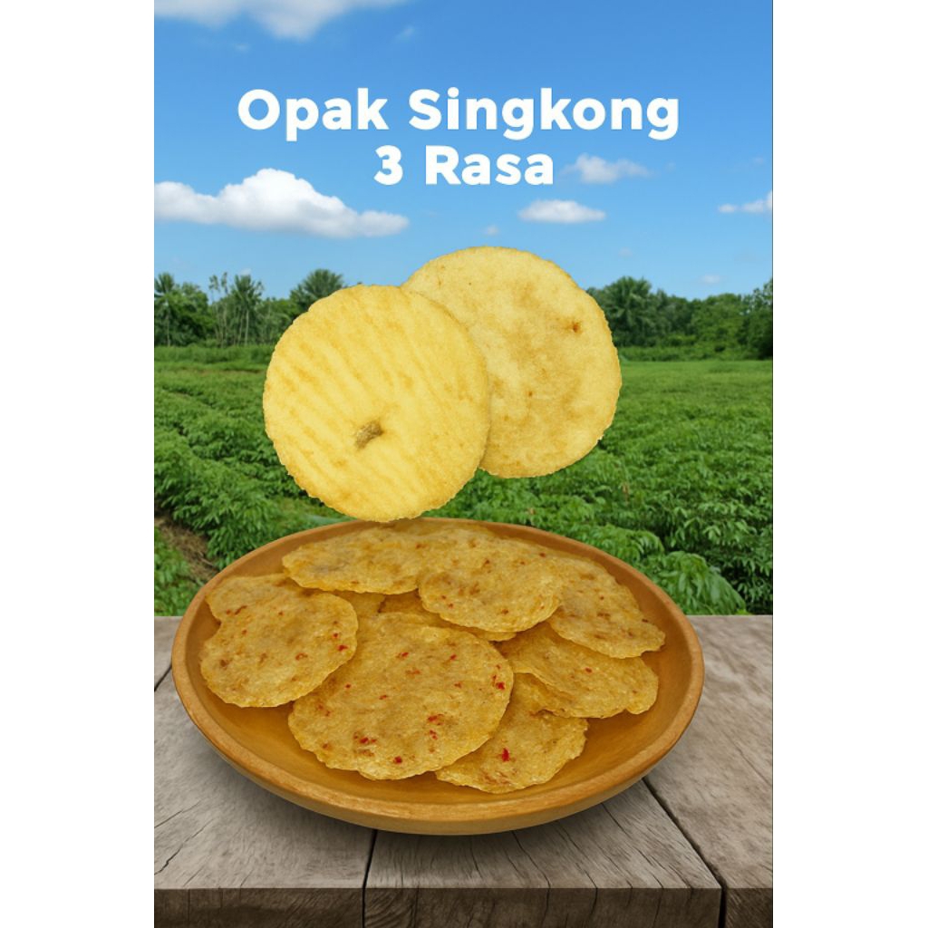 Opak Singkong Super Crunchy - Opak (Mentah) Original
